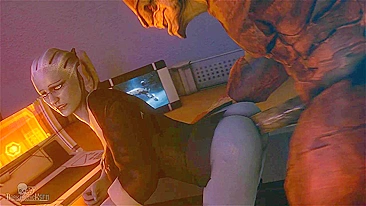 Wrex and Liara's Darktronic Kinky Adventure - A Mass Effect Porn Parody
