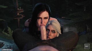 Yennefer, Geralt and Ciri's Lustful Adventure in The Witcher 3