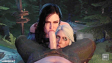Yennefer, Geralt and Ciri's Lustful Adventure in The Witcher 3