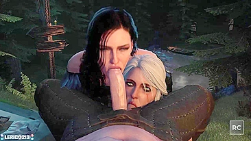 Yennefer, Geralt and Ciri's Lustful Adventure in The Witcher 3