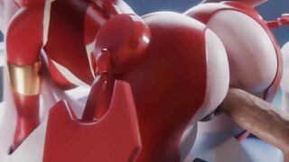 Shir0qq Darling in the FranXX - A raunchy parody of the popular anime series featuring a kinky cyborg with a penchant for exhibitionism and bondage.