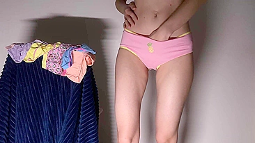 Sexy teen panties try-on haul with an ass to die for!