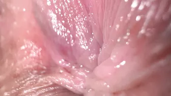 Sensual girl fingers herself while talking dirty, culminating in an intense anal orgasm.