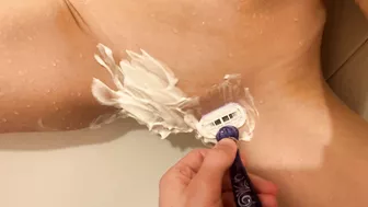 My stepbrother will shave your pussy and then have sex with you.