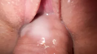 Sensually lick and finger her tight pink hole until she squirts all over your face in this close-up video.
