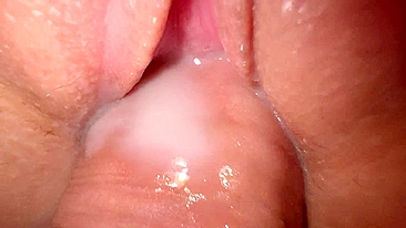 Sensually lick and finger her tight pink hole until she squirts all over your face in this close-up video.