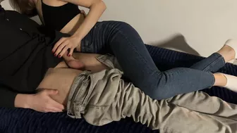 Teen roommates masturbated together while watching porn and cumming.