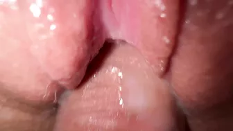 Sexy young girl gets intimate in close-up shot.