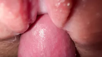 Sexy young girl gets intimate in close-up shot.