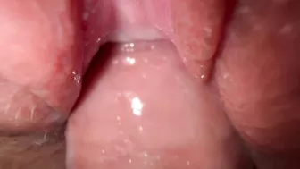 Sexy young girl gets intimate in close-up shot.