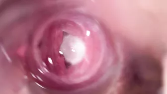 Internal shot of Lena's wet and tight pussy with camera zoomed in for a closer look. Internal shot of Lena's wet and tight pussy with camera zoomed in for a closer look.