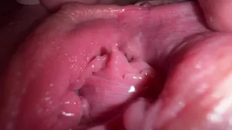 Sexy girl receiving oral pleasure in high definition.