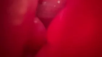 Sexy girl receiving oral pleasure in high definition.