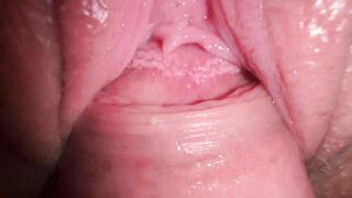 Sexy young girl gets fucked hard and filled with cum in her wet pussy.