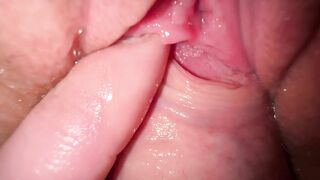 Creamy bitch gets fucked and cums hard.