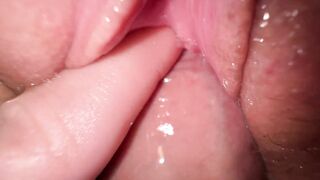 Creamy bitch gets fucked and cums hard.