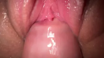 Intense oral sex followed by penetration and ejaculation on a woman's genitalia. Intense oral sex followed by penetration and ejaculation on a woman's genitalia.