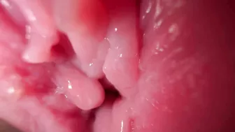 Seduce your partner with filthy talk while revealing their intimate parts in close-up.