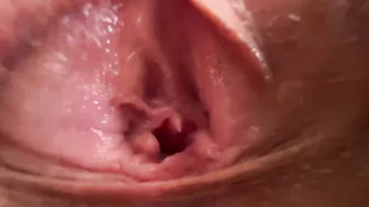 Sexy close-up of pussy licking, creamy fuck and cum shot.