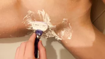 I requested my stepbrother to groom my genital area and then we engaged in sexual intercourse in the bathtub.