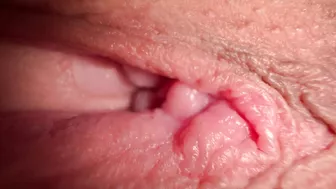 Sizzling hot teen masturbates and climaxes in intense orgasm.