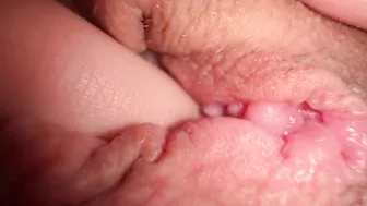 Sizzling hot teen masturbates and climaxes in intense orgasm.