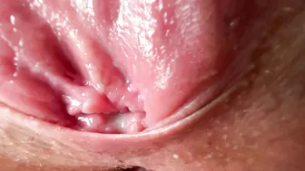 Intensely aroused and moist, her sex is ready for action.