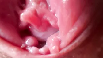 Intensely aroused and moist, her sex is ready for action.