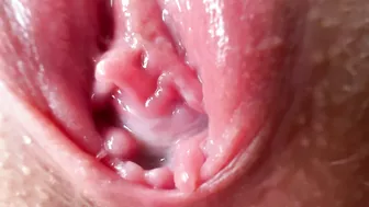 Intensely aroused and moist, her sex is ready for action. Intensely aroused and moist, her sex is ready for action.