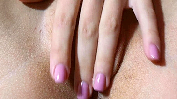 Teen pussy masturbation in close-up shots.