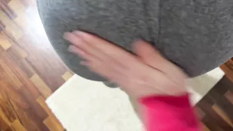 Stepbrother's cum in my panties? Wearing them at the gym!