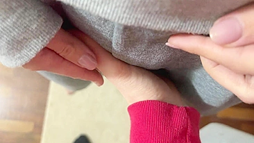 Stepbrother's cum in my panties? Wearing them at the gym!