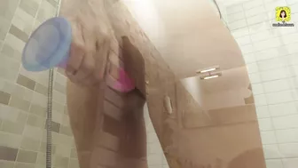 Join me in the shower with my love-to-love utopia dildo.