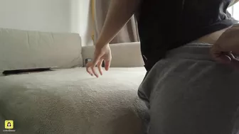 Caught in the act, she was punished with anal sex by her stepfather while he watched hentai.