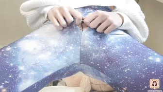 The girl in the video is tearing her yoga pants apart with passion and intensity, showcasing her sexuality for an adult audience on a porn website.