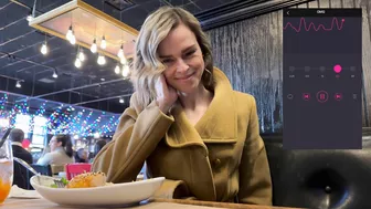 Experience intense pleasure with our Lush remote-controlled vibrator in a private changing room and restaurant.