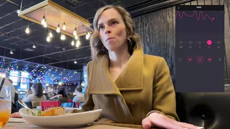 Experience intense pleasure with our Lush remote-controlled vibrator in a private changing room and restaurant.