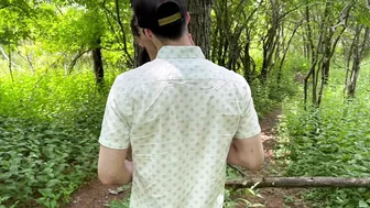 Wife enjoys double cream pie with two men during yoga pant run.