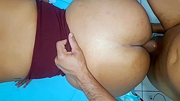 Father Fist His Own Daughter Ass - Brazilian Babe With Big Butt Gets Nailed Hard In Bed