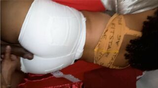 Father Fucks Daughter - Brazilian Big Ass Wearing White Jeans Pt. I