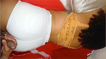 Father Fucks Daughter - Brazilian Big Ass Wearing White Jeans Pt. I