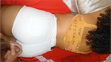 Father Fucks Daughter - Brazilian Big Ass Wearing White Jeans Pt. I