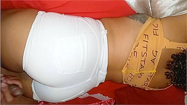 Father Fucks Daughter - Brazilian Big Ass Wearing White Jeans Pt. I