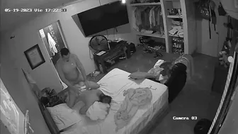 Cheating wife caught by a hidden camera she fuck with lover