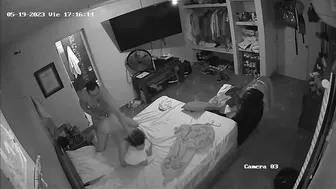 Cheating wife caught by a hidden camera she fuck with lover