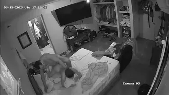 Cheating wife caught by a hidden camera she fuck with lover