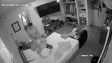 Cheating wife caught by a hidden camera she fuck with lover