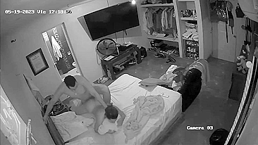 Cheating wife caught by a hidden camera she fuck with lover