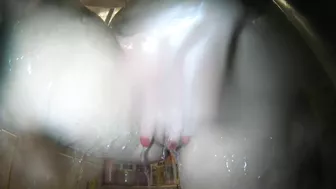 Washing my tasty ginger pussy and round ass while showering at home is a must-see.