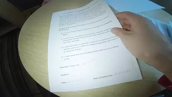 Ginger teacher examines student's sexual endurance in remedial footjob.